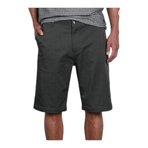 VOLCOM Men’s Vmonty Stretch Chino Short in Charcoal Heather Sz-31